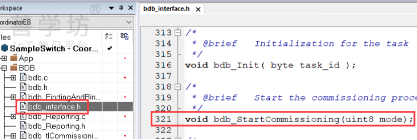 bdb_interface.h 中的 BDB Commissioning API