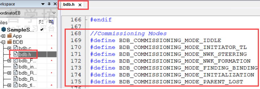 bdb.h 中的 Commissioning Modes 宏定义